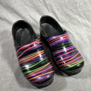 Dansko Multicolor Clogs Mule Slip On Shoes Women's 37 US 6.5